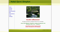 Desktop Screenshot of garni-simplon.ch
